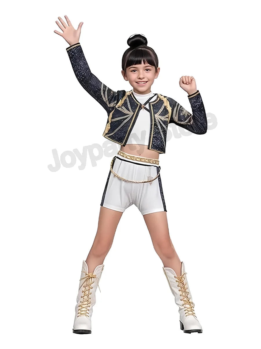 Anime Movie Kids Kpop Demon Hunter Cosplay Rumi Zoey Mira Cosplay Suit Clothes KPop Rumi Zoey Cosplay Costume 3D Print Costume