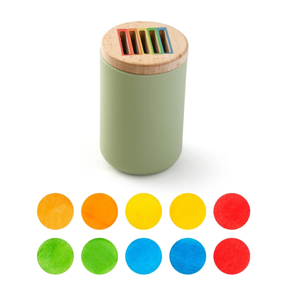 Montessori Baby Toys Silicone Educational Toys Cognitive Toys Color Matching Bucket Toddler Toys Sensor Game Baby Games 2 Years
