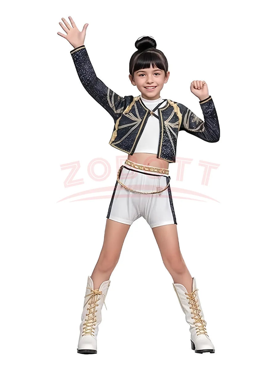 Anime Movie Kids Kpop Demon Hunter Cosplay Rumi Zoey Mira Cosplay Suit Clothes KPop Rumi Zoey Cosplay Costume 3D Print Costume