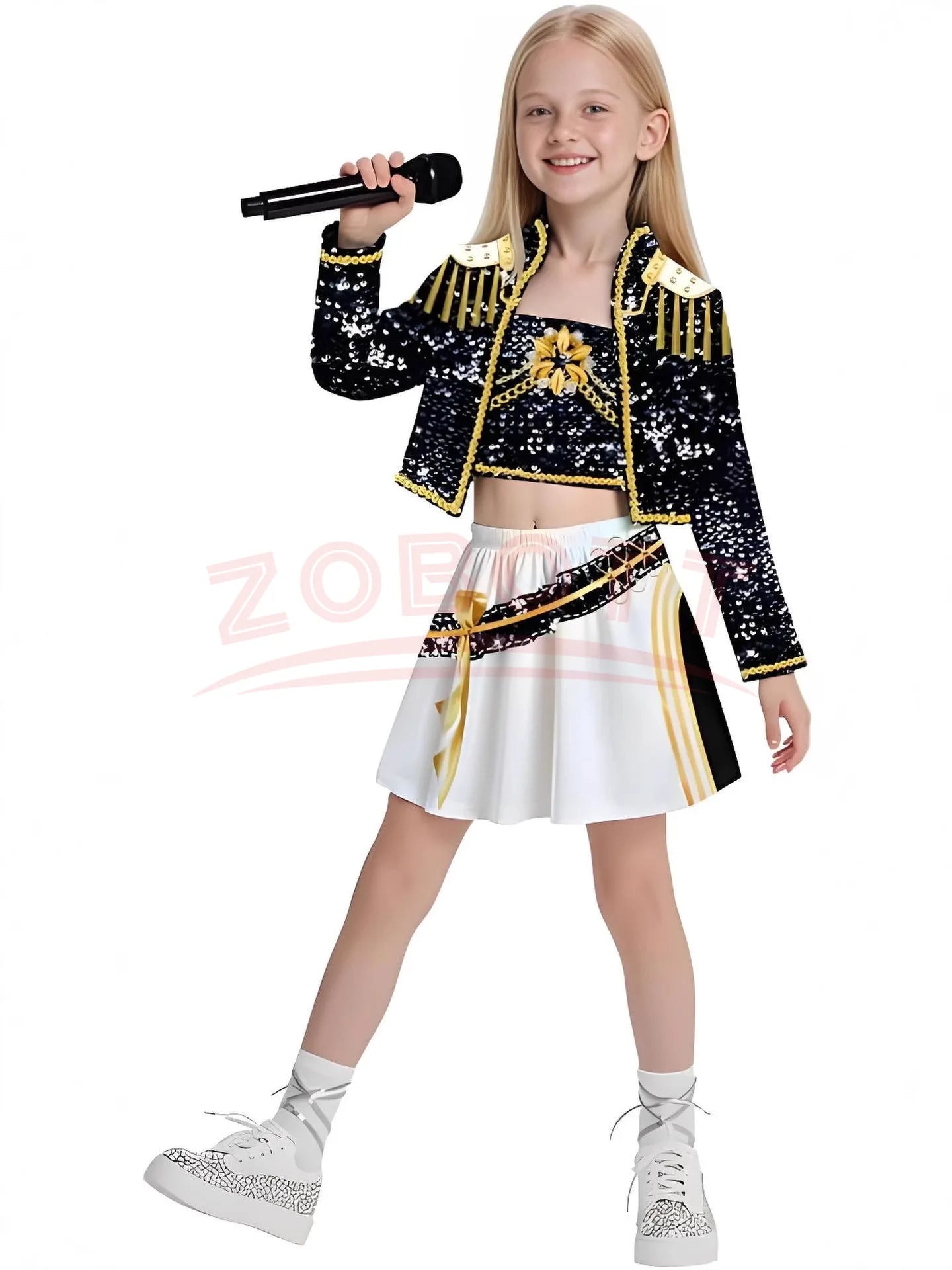Anime Movie Kids Kpop Demon Hunter Cosplay Rumi Zoey Mira Cosplay Suit Clothes KPop Rumi Zoey Cosplay Costume 3D Print Costume
