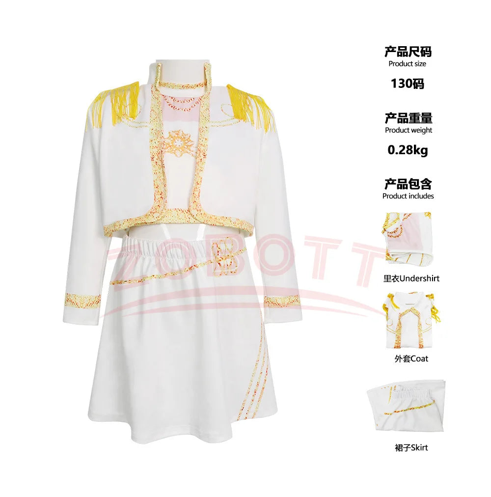 Anime Movie Kids Kpop Demon Hunter Cosplay Rumi Zoey Mira Cosplay Suit Clothes KPop Rumi Zoey Cosplay Costume 3D Print Costume