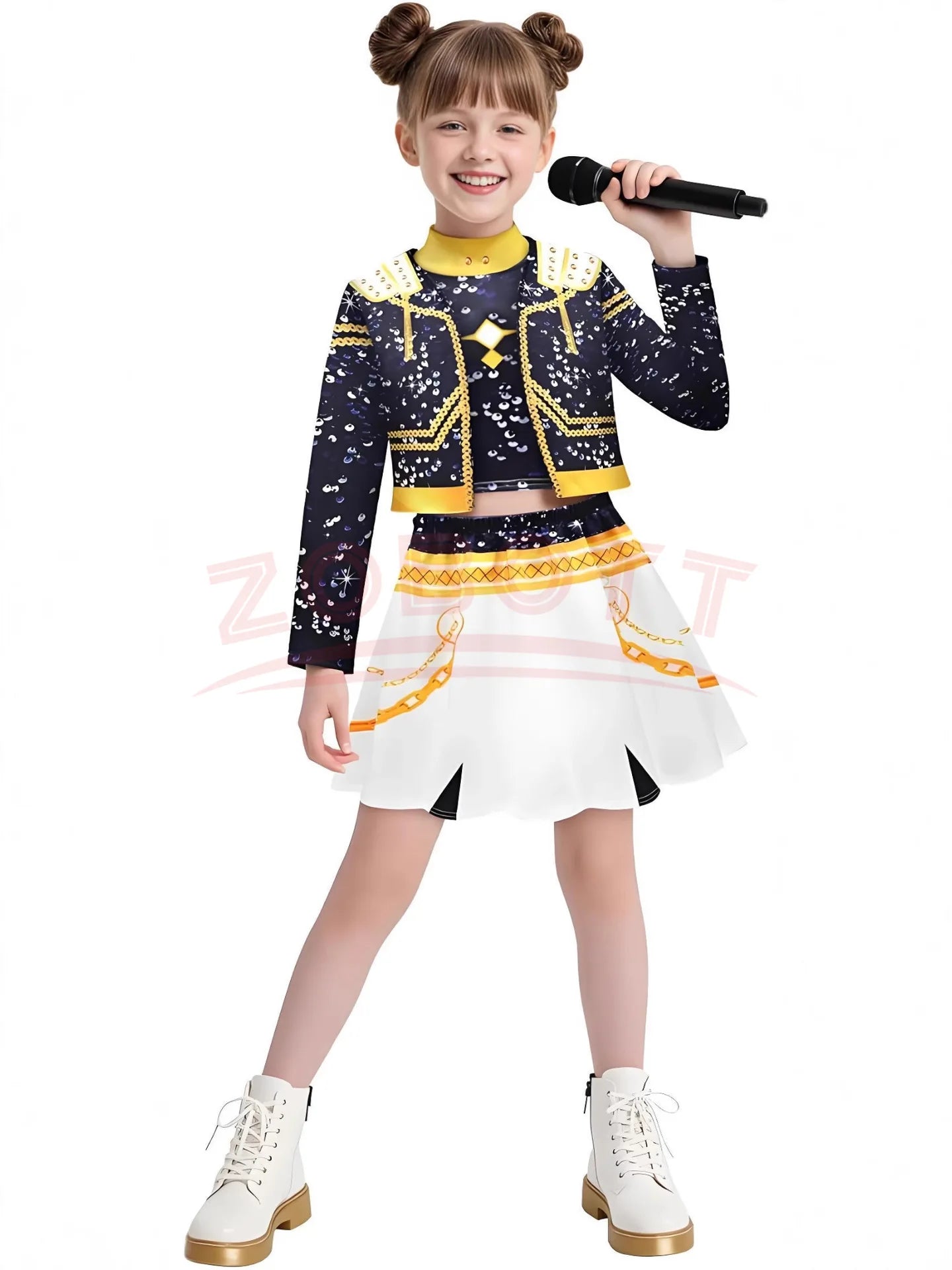 Anime Movie Kids Kpop Demon Hunter Cosplay Rumi Zoey Mira Cosplay Suit Clothes KPop Rumi Zoey Cosplay Costume 3D Print Costume