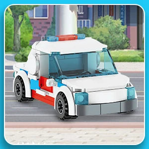3 in1 City Hospital Building Blocks Toy STEM Sets Rescue Center Ambulance Doctor Nurse DIY Assembly Bricks Toy for Kids Boy Gift