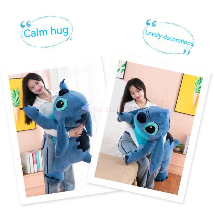 45-80cm Lilo & Stitch Disney Plush Doll Big Stuffed Animals Toys Pillow for Sleep Children Birthday Gift Valentine's Day Present
