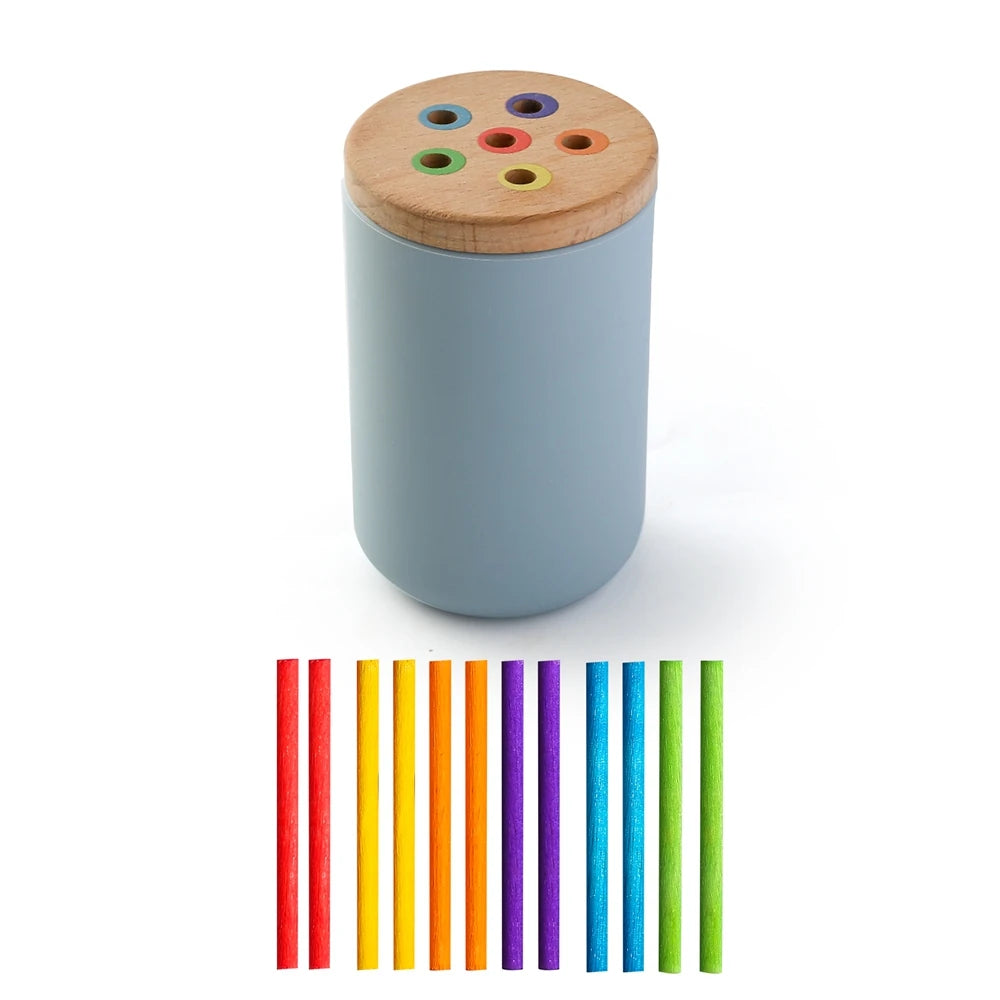 Montessori Baby Toys Silicone Educational Toys Cognitive Toys Color Matching Bucket Toddler Toys Sensor Game Baby Games 2 Years