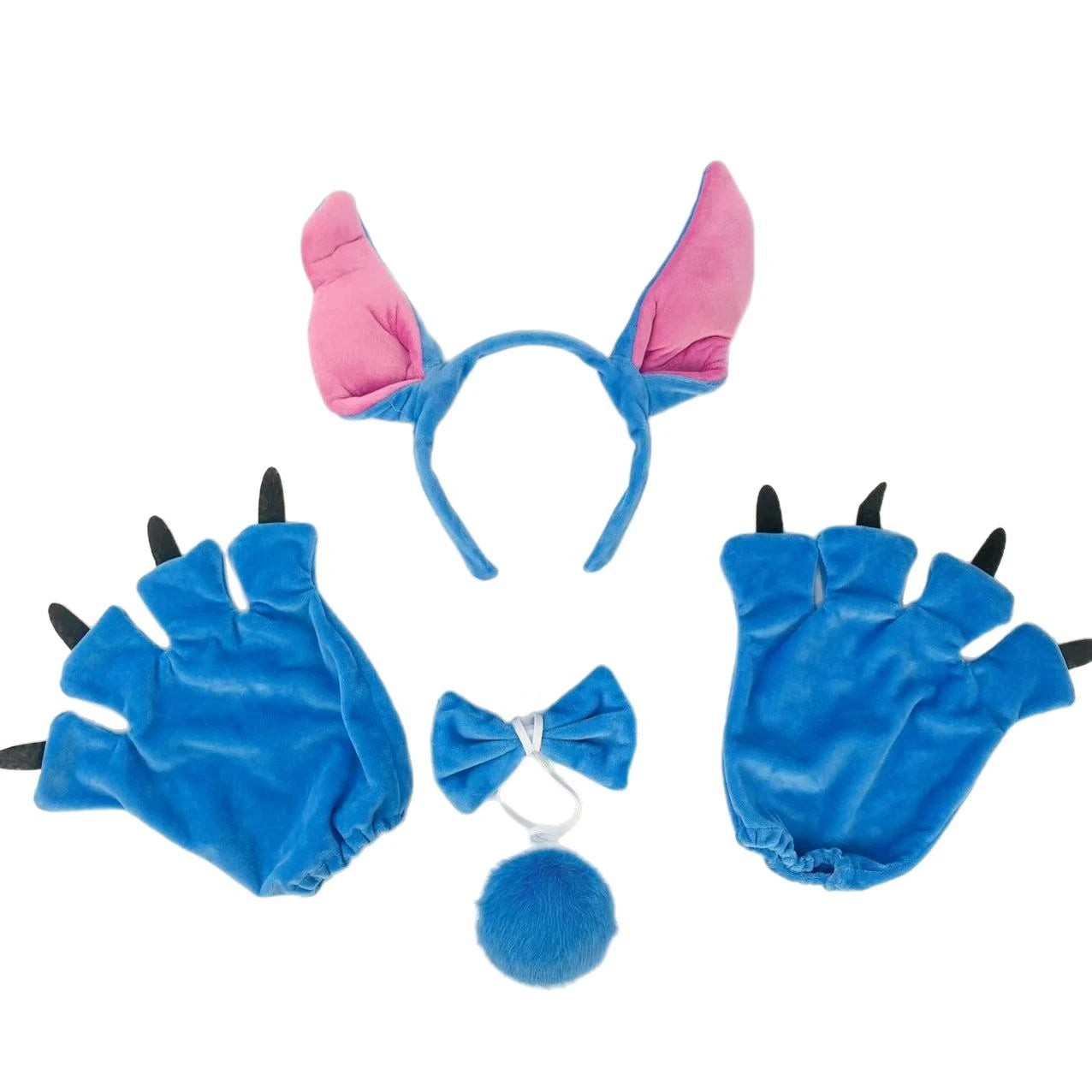 Kids Girls Princess Dress Cartoon Stitch Disney Movie Role Play Costume Stage Performance Halloween Carnival Children Dress Up