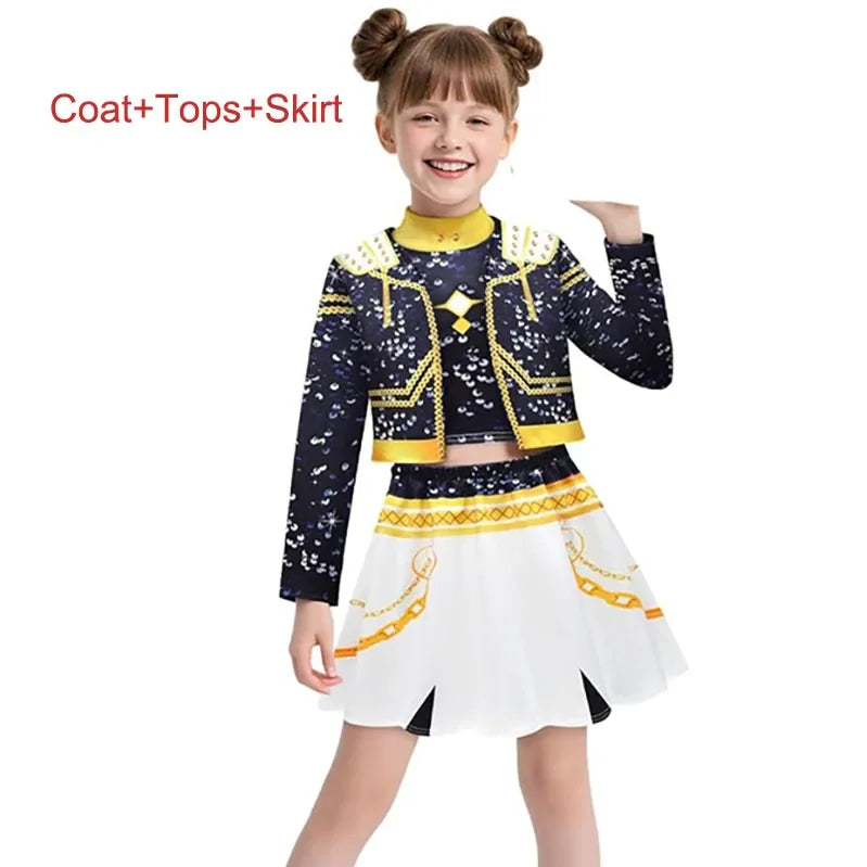 Anime Movie Kids Kpop Demon Hunter Cosplay Rumi Zoey Mira Cosplay Suit Clothes KPop Rumi Zoey Cosplay Costume 3D Print Costume