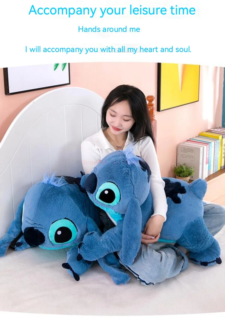 45-80cm Lilo & Stitch Disney Plush Doll Big Stuffed Animals Toys Pillow for Sleep Children Birthday Gift Valentine's Day Present