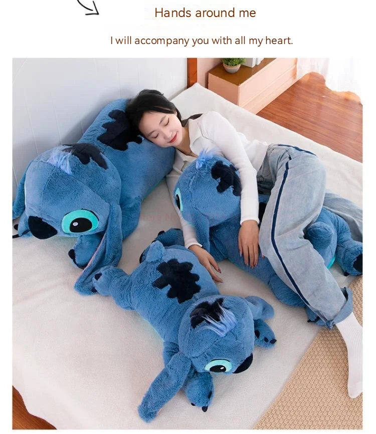 45-80cm Lilo & Stitch Disney Plush Doll Big Stuffed Animals Toys Pillow for Sleep Children Birthday Gift Valentine's Day Present