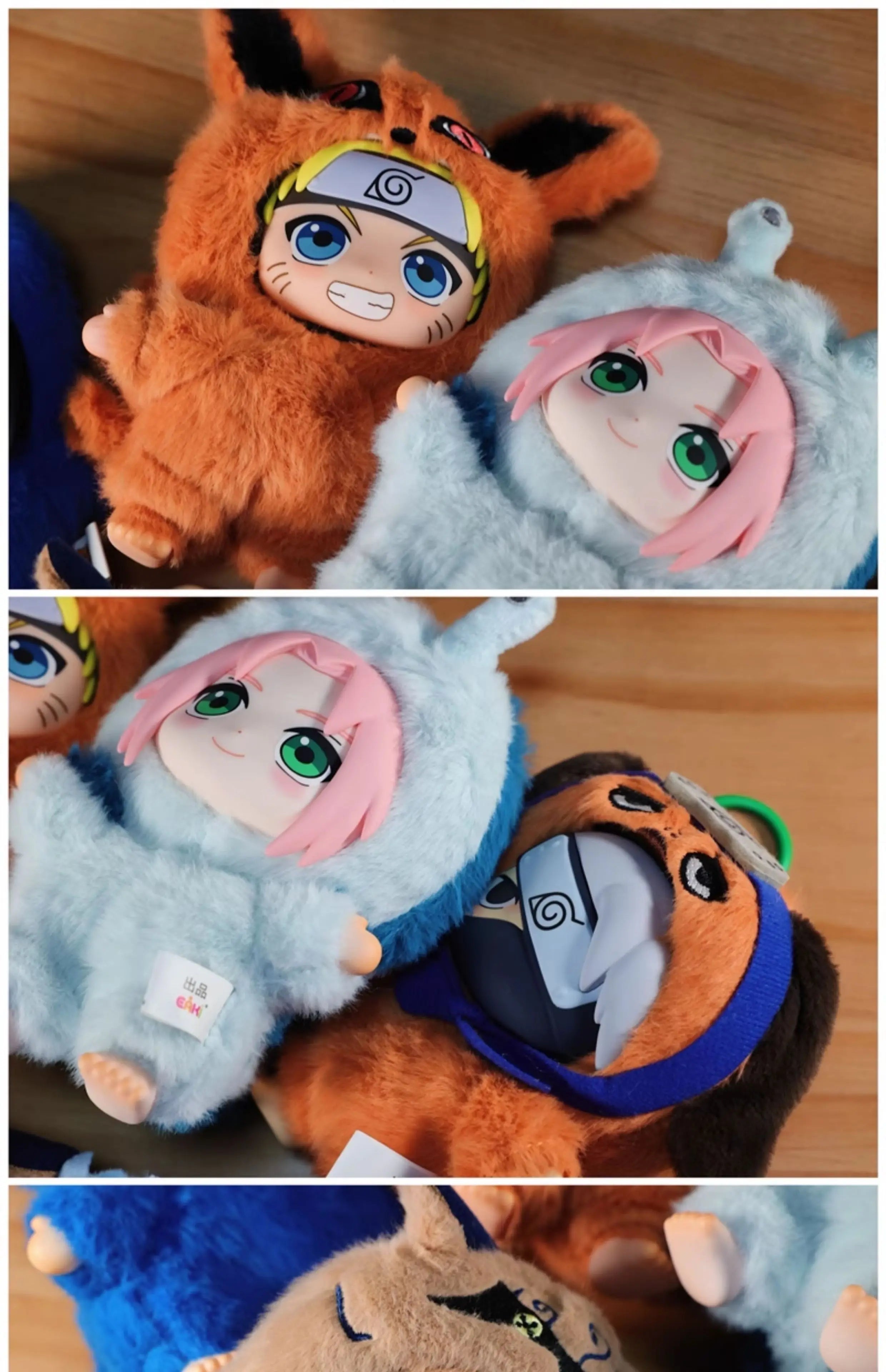In Stock TOP TOY Naruto EAKI Cute Beast Party Sasuke Vinyl Cute Plush Blind Box Figure Pendant Gift