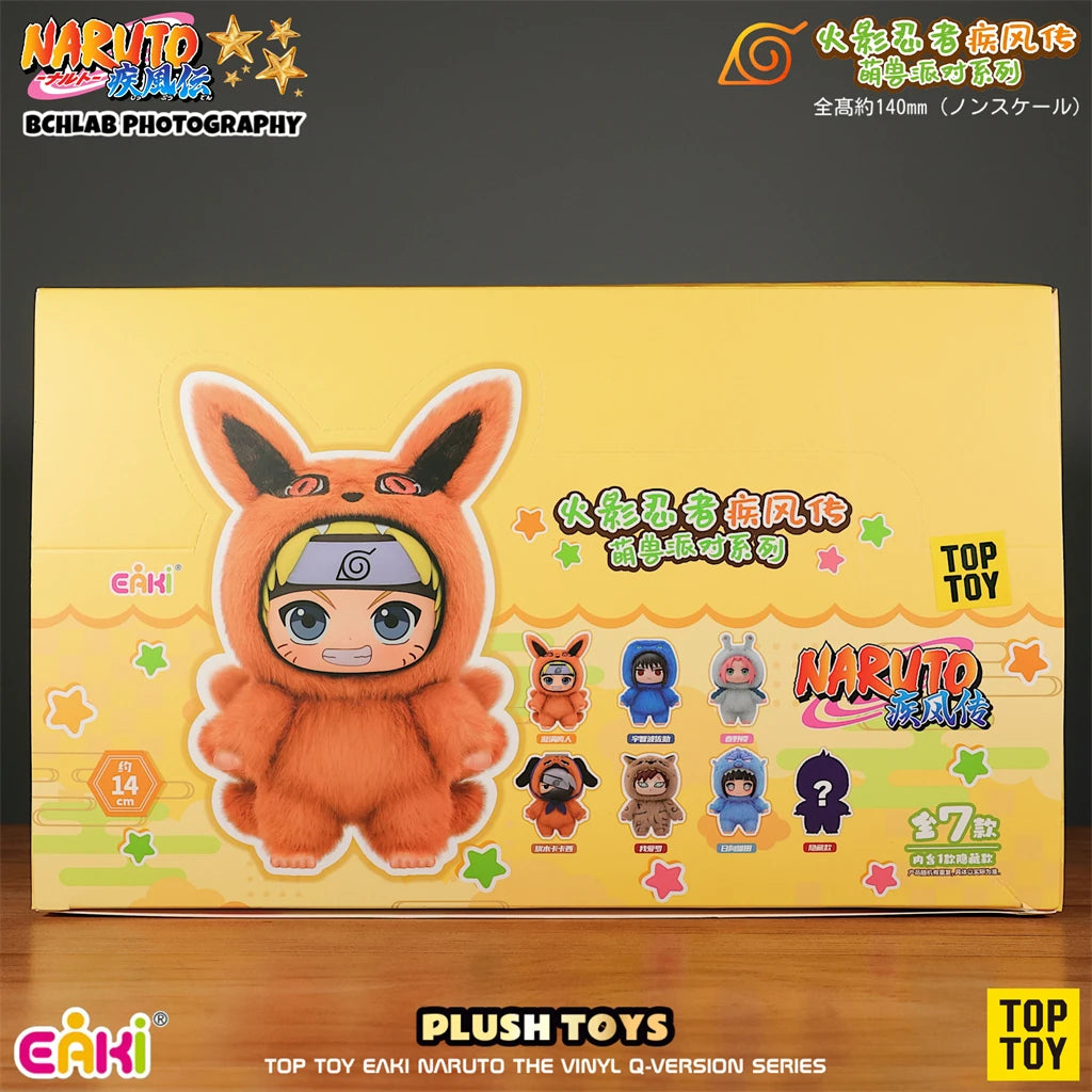 In Stock TOP TOY Naruto EAKI Cute Beast Party Sasuke Vinyl Cute Plush Blind Box Figure Pendant Gift