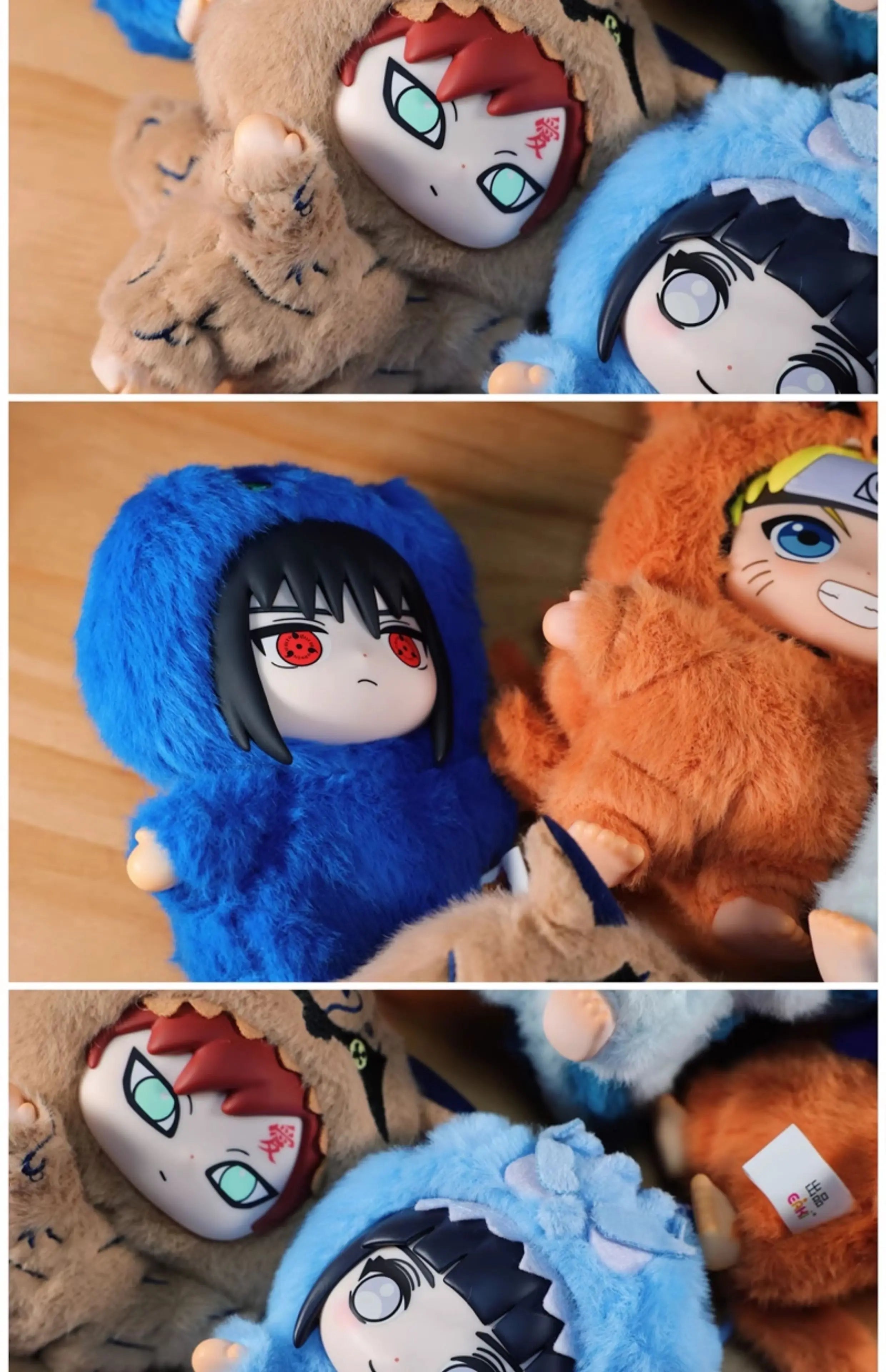 In Stock TOP TOY Naruto EAKI Cute Beast Party Sasuke Vinyl Cute Plush Blind Box Figure Pendant Gift