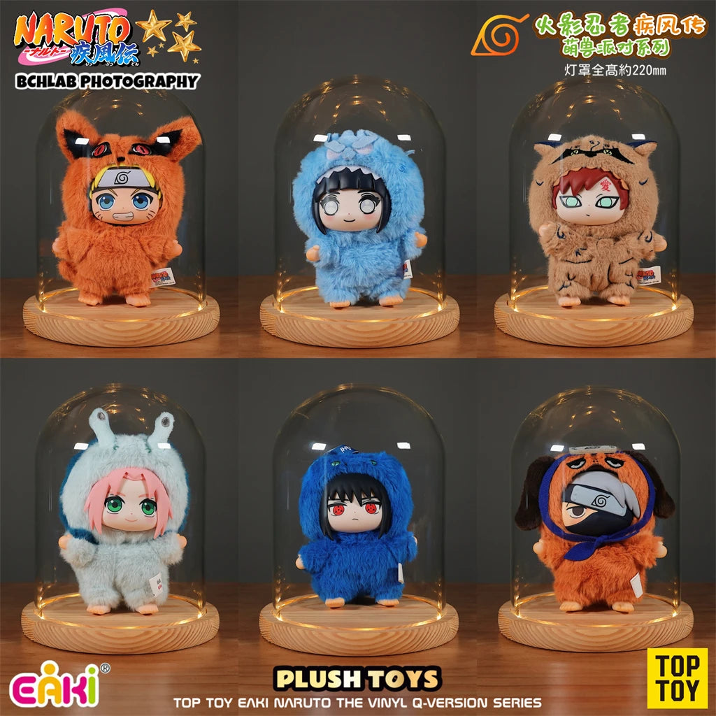 In Stock TOP TOY Naruto EAKI Cute Beast Party Sasuke Vinyl Cute Plush Blind Box Figure Pendant Gift