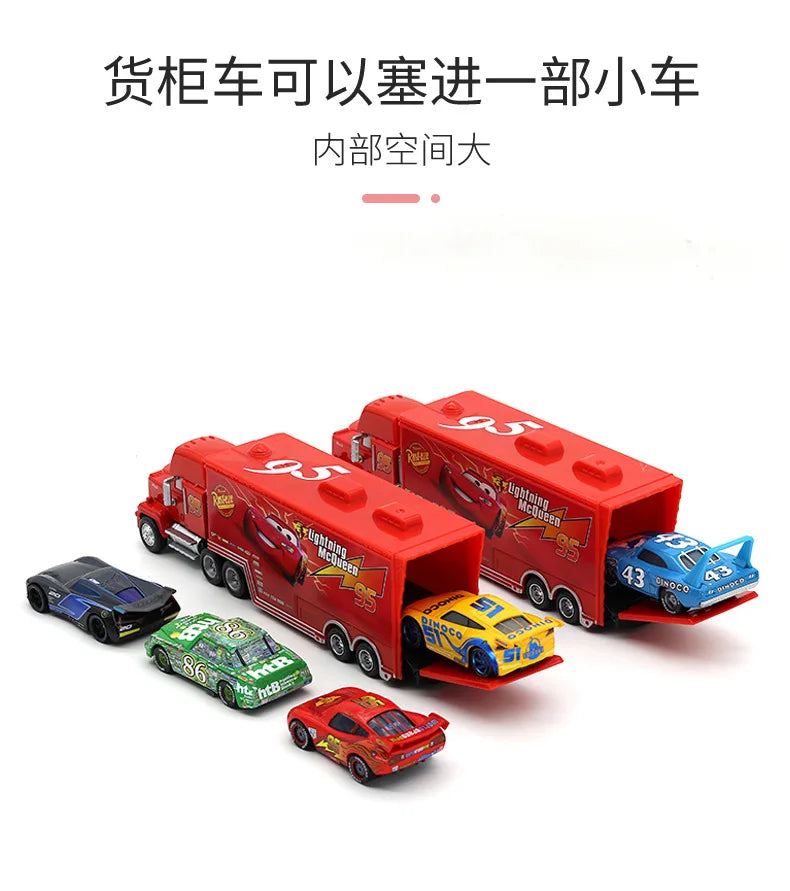 8/13/15Pcs Disney Pixar Cars Gift Box Metal Diecast lightning McQueen Car Model Toy Jackson Uncle Truck Boy Birthday Toys