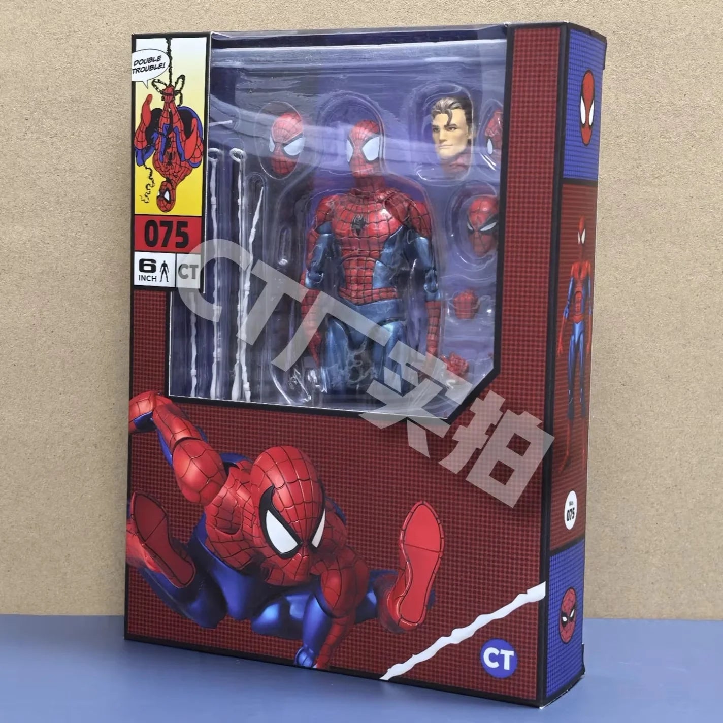New Ct Toys Spider-Man Mafex 075 Figure The Anazing Spiderman Comic Ver Mafex 185 Action Figure Figurine Model Toys Kids Gift