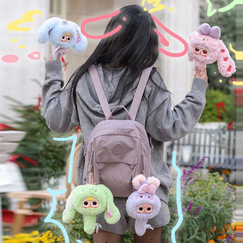 Baby Three Magic Mirror Series Blind Box Plush Toy Doll Makeup Mirror Ornament Anime Peripheral Mysterious Box Practical Gifts