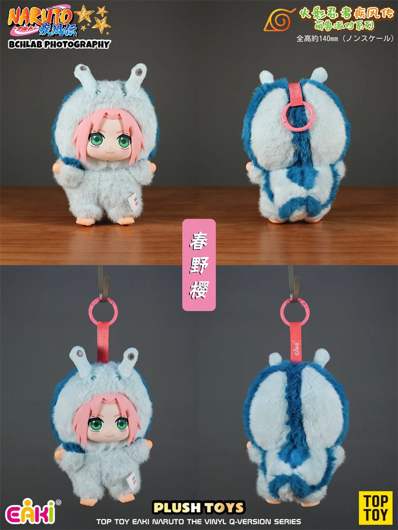 In Stock TOP TOY Naruto EAKI Cute Beast Party Sasuke Vinyl Cute Plush Blind Box Figure Pendant Gift