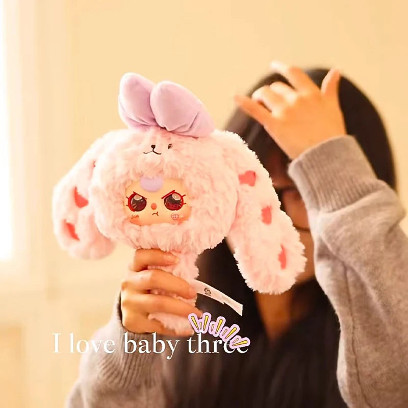 Baby Three Magic Mirror Series Blind Box Plush Toy Doll Makeup Mirror Ornament Anime Peripheral Mysterious Box Practical Gifts